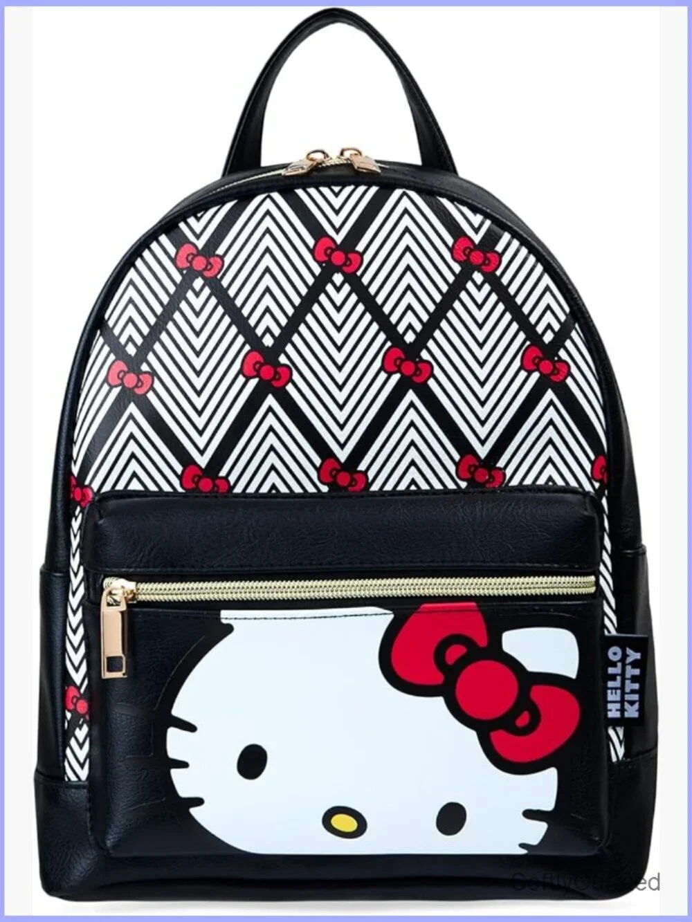 Faux Leather Daypack Backpack for Travel School Casual Cute Kawaii Rucksack